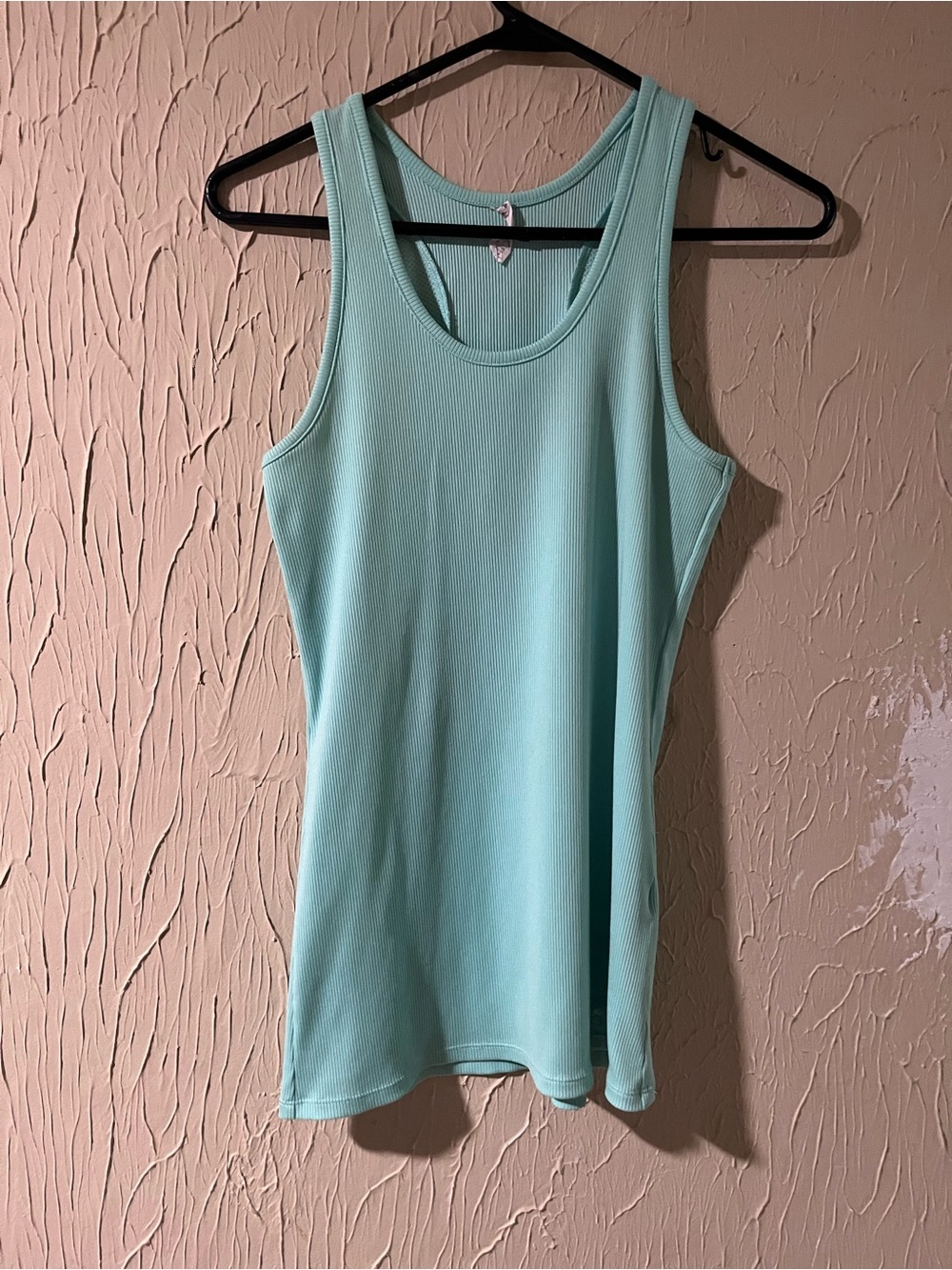 Under Armour Mint Green Ribbed Tank Top - Scoop Neck